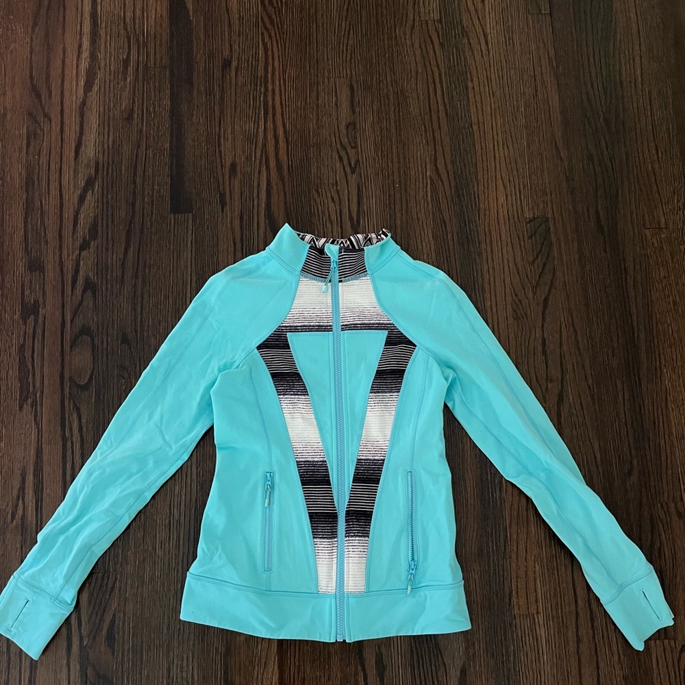 Ivivva Turquoise and Black Ski Jacket